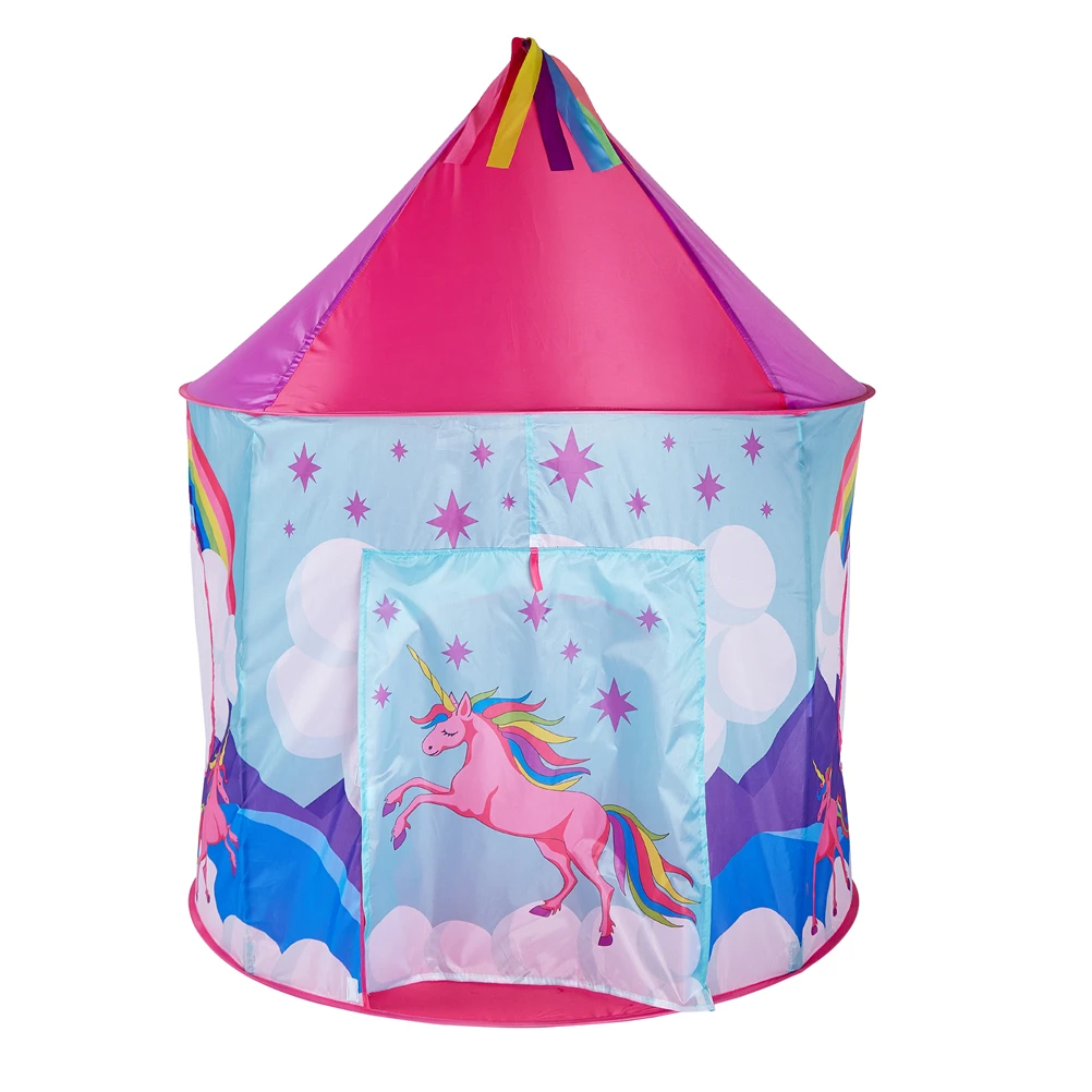 

Princess toy game house children tent Unicorn Mongolian cartoon animal Rainbow Star Castle children tent