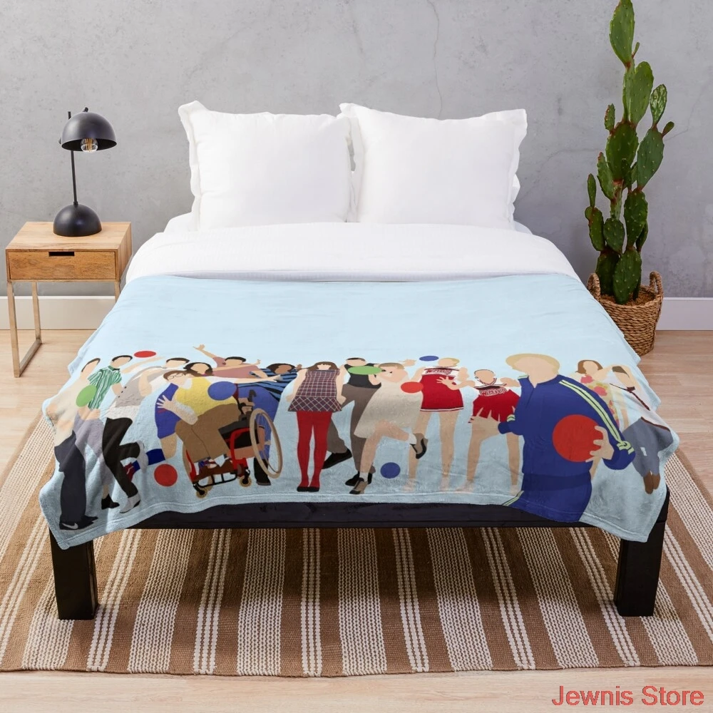 

Glee Characters Throw Blanket blanket cover, warm decoration, bed and sofa, applicable to men and women