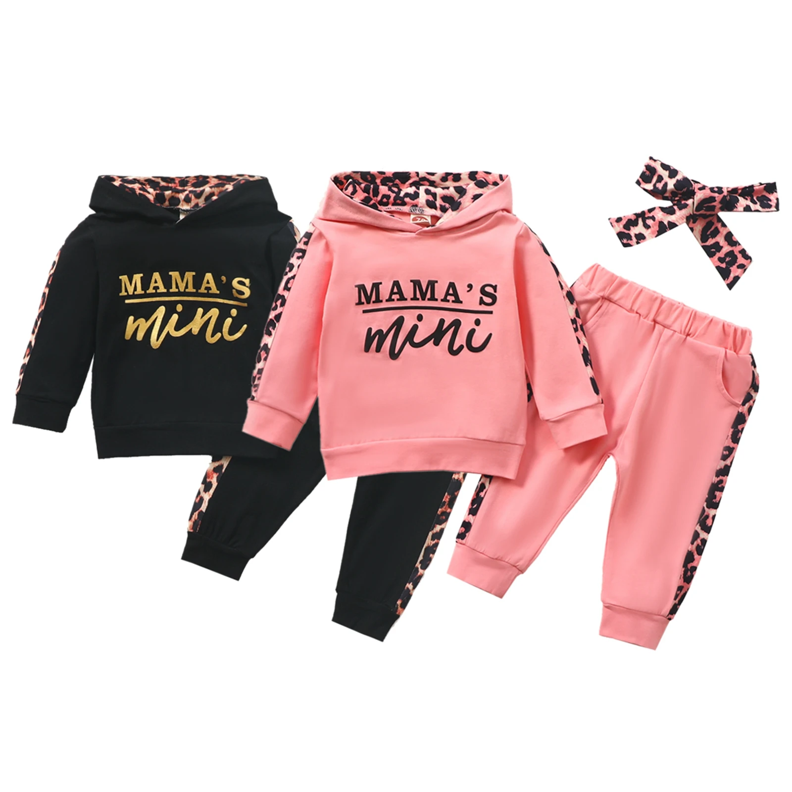 Наряды для новорожденных с леопардовым принтом толстовка длинным рукавом и