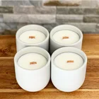 Форма ручной работы в виде бетонной свечи с крышкой, круглая силиконовая форма для фотосвечи