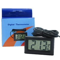 lcd digital thermometer with battery freezer mini thermometer indoor outdoor electronic thermometer with sensor