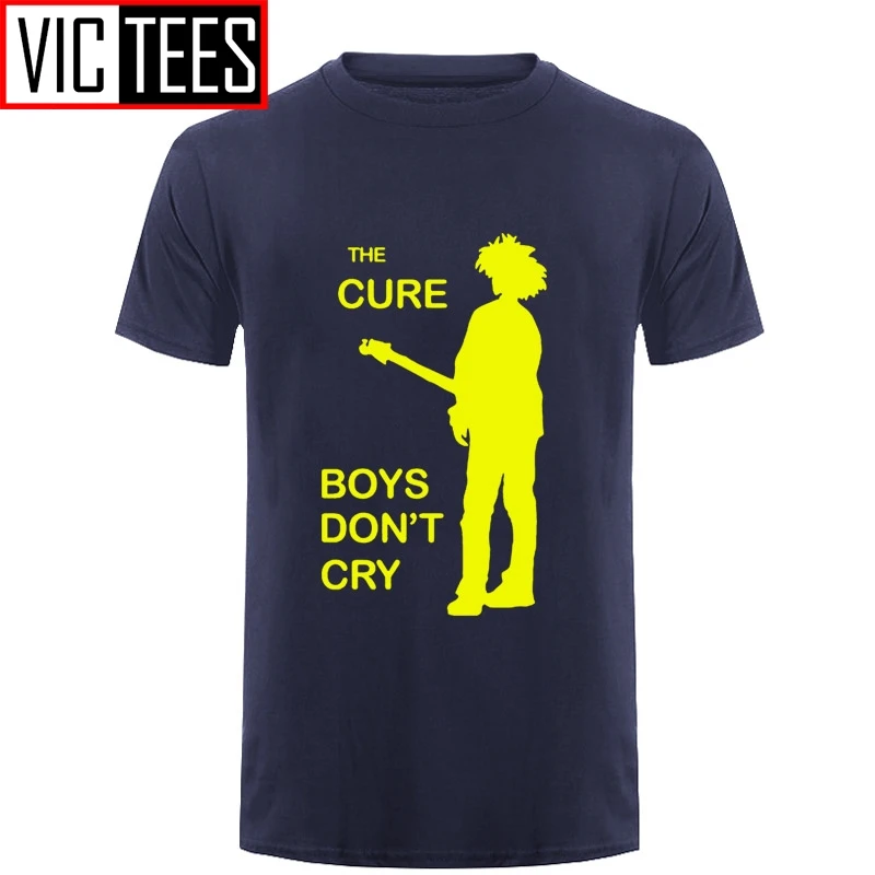 Футболка мужская с креативным принтом рок-группы The Cure хлопковая тенниска