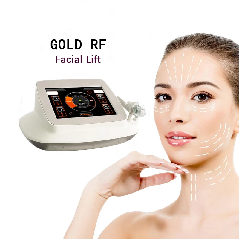 

Микронизирующая радиочастотная машина для подтяжки кожи, радиочастотная машина для удаления морщин на лице, Золотая радиочастотная машина