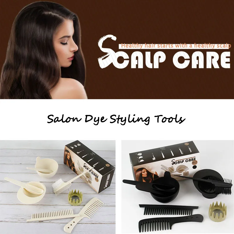 

8pcs/Set Pro Hair Coloring Sets DIY Hair Color Mixing Stirring Bowls Comb Rod Salon Dye Styling Tools Barber Accessories