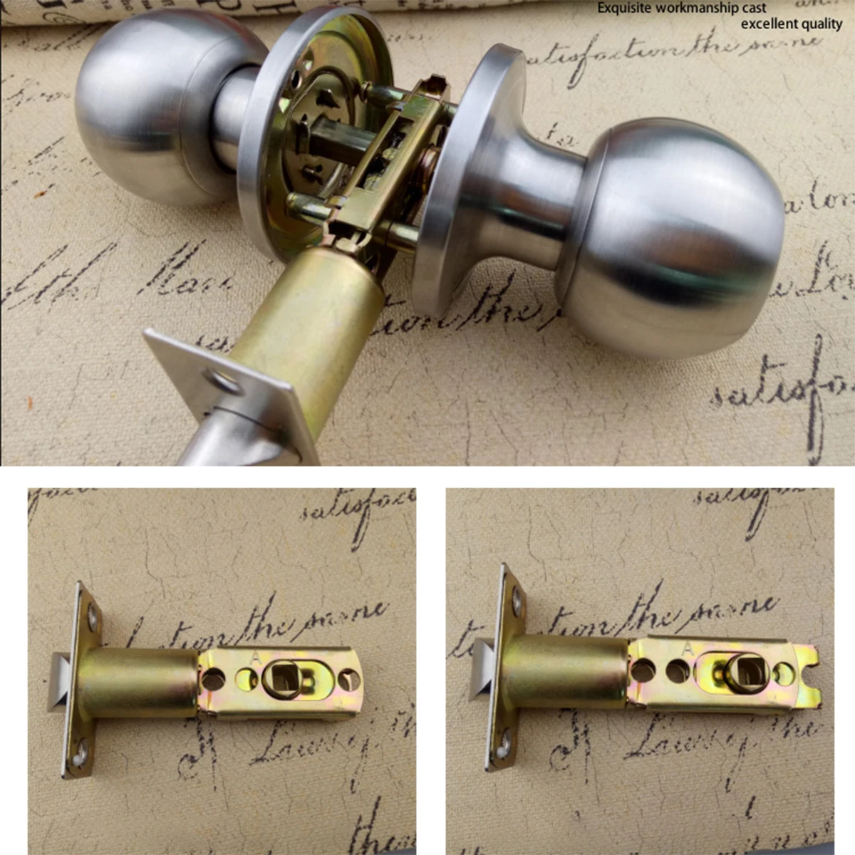 Набор круглых шариковых ручек для двери из нержавеющей стали ручка замок с 3