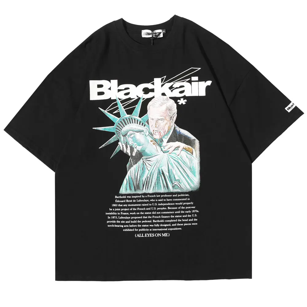 Мужская женская 2020 президент сосание Статуя Свободы Забавный принт футболка с