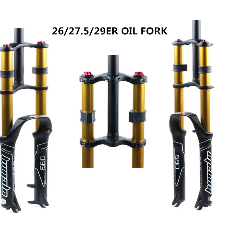 HIMALO велосипед Ffork 26/27.5/29er MTB подвеска воздушная вилка из магниевого сплава Двойные