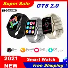 Новинка 2021 г., Смарт-часы Zeblaze GTS 2 с музыкальным проигрывателем, пульсометром и длительным сроком службы батареи, Смарт-часы для телефонов на Android и IOS