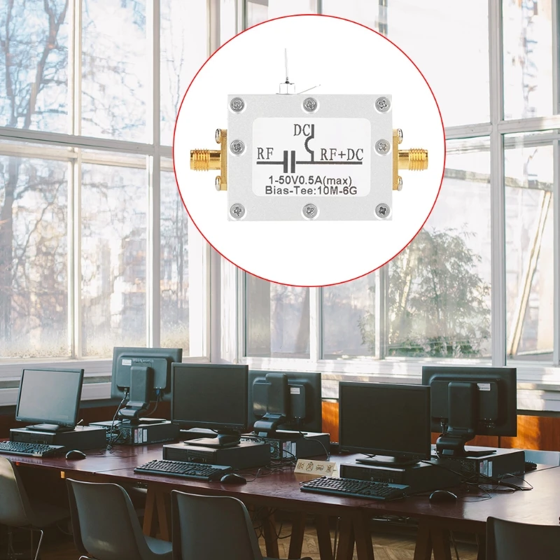 

2021 New RF DC Blocking Biaser Broadband Radio Frequency Microwave Coaxial Bias 10MHz-6GHz for Broadband Radio Amplifier