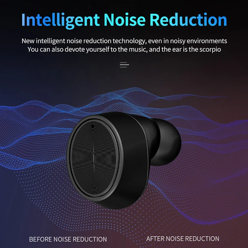 F6 5 0 Bluetooth гарнитура 2000 мАч в наушниках Светодиодный дисплей питания tws