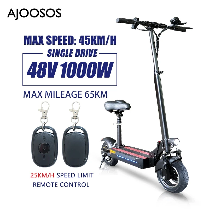 [EU Stock] AJOOSOS складной взрослый Электрический скутер высокий диапазон мощности на 45