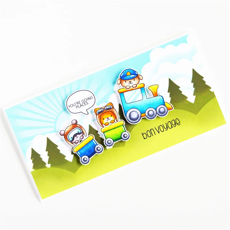 Bear Baking Four Seasons Sheeps Farm Fun Picnic вечерние плавные плавающие марки и штампы для