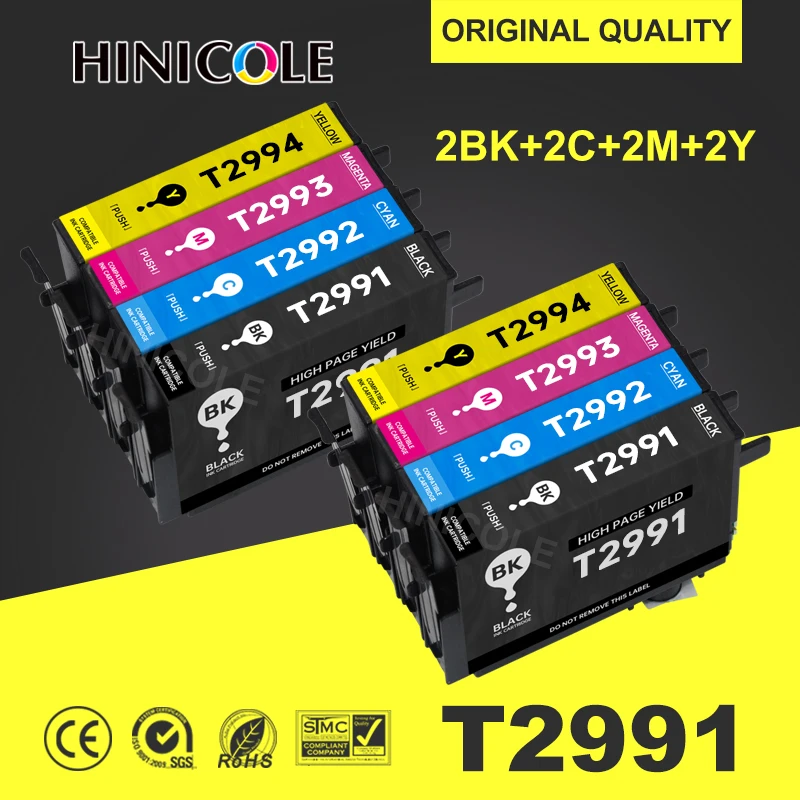 

Compatible for Epson 29XL Ink Cartridges T2991 - T2994 Expression Home XP-235 XP-245 XP-335 XP-342 XP-432 XP-442 XP-247 XP-435