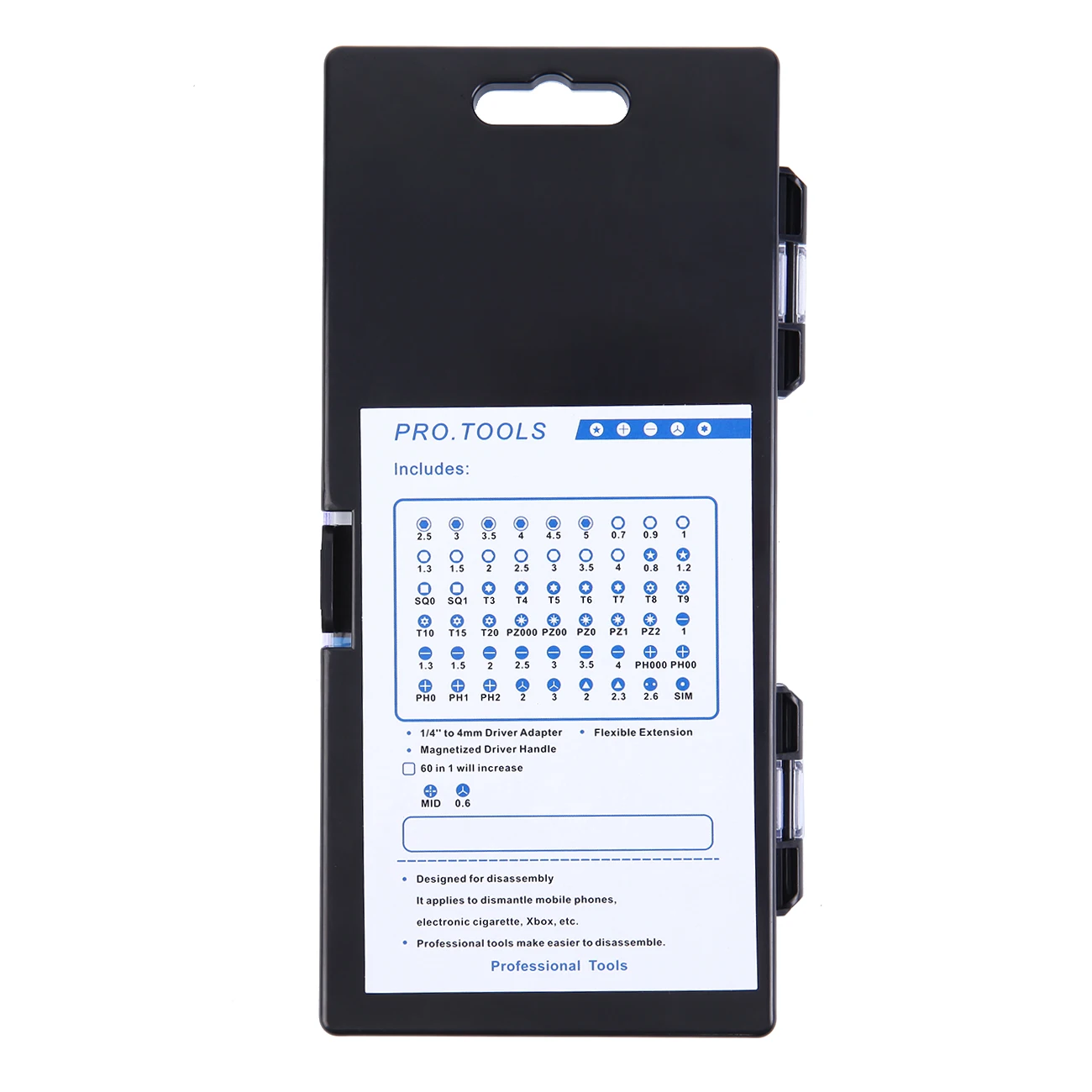 

Honhill Mini Screwdriver Set 58 in 1 Precision Mechanic Screwdriver Set Screwdriver Set Electronic Device Hand Tool Set Blue