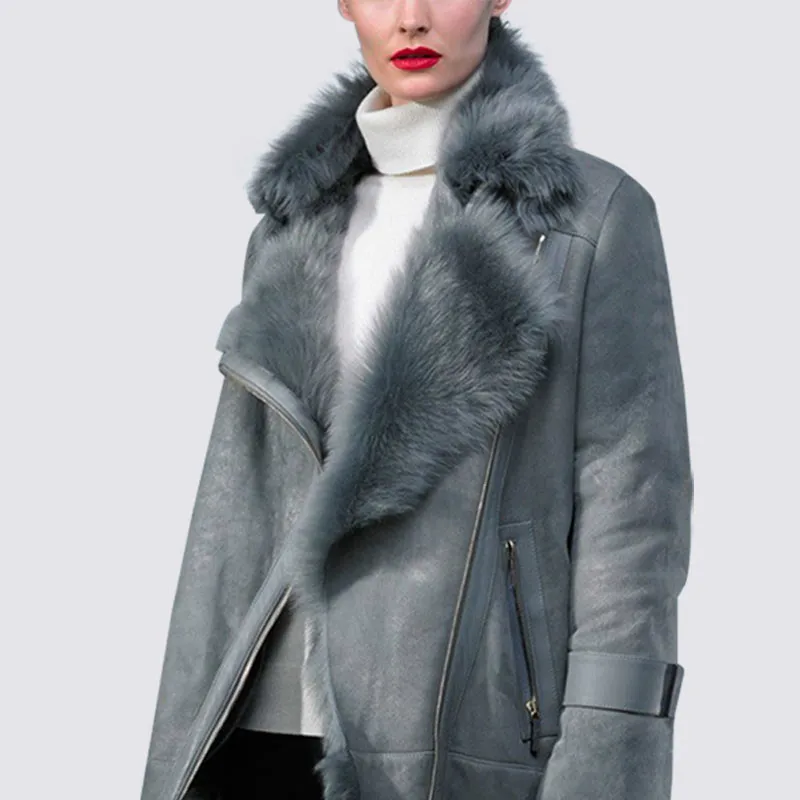 Осенне-зимнее пальто женская одежда 2020 корейское с натуральным мехом Куртка из
