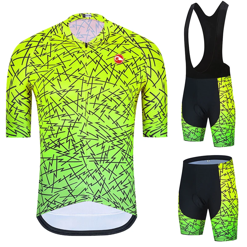 

2021 Hot 2022 Bicycle Clothes Men Cycling Set Summer Pro Team Ciclismo Road Bike Short Sleeve Clothing Men's Mtb Jersey Set Spo