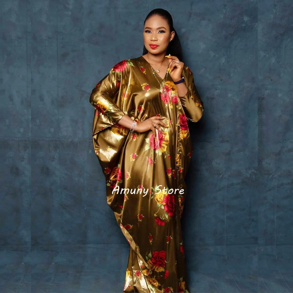 Африканское женское платье большой мешковатый Тип эластичная ткань вискоза