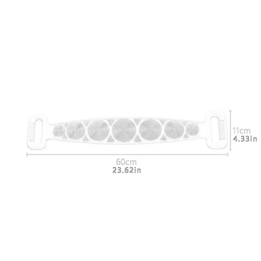 

Extra Long Silicone Brushes Bath Towels Rubbing Back Mud Peeling Body Massage Shower Extended Scrubber Skin Clean