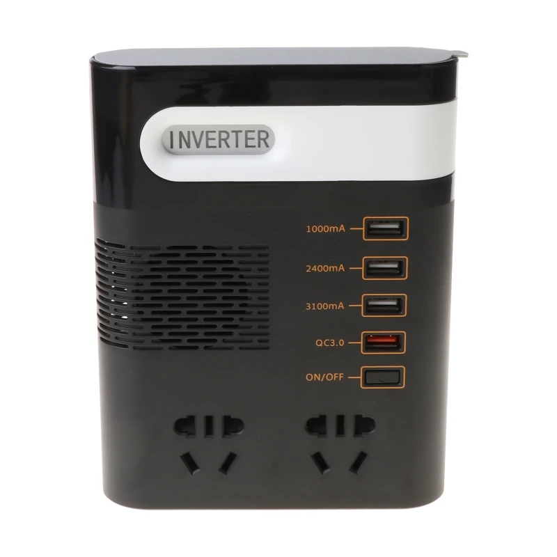 

200W Car Inverter DC 12V/24V to AC 220V Voltage Converter QC3.0 USB Charger