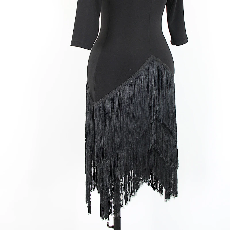 Женские костюмы для бальных танцев элегантные с бахромой взрослых