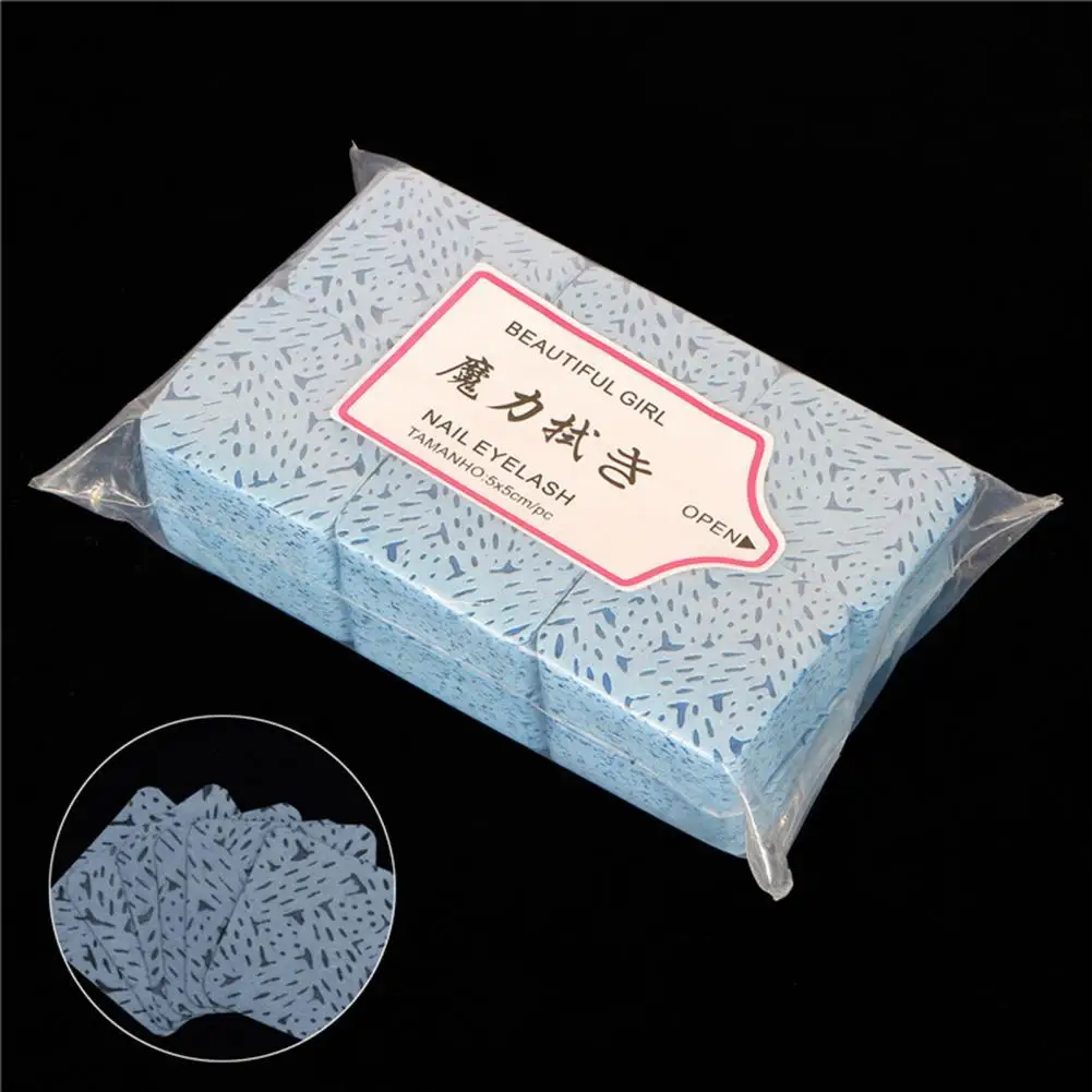 

540Pcs/Box Nail Cleansing Pad Anti-pulling Soft One-off Nail Enamel Remover Pad Nail Remover Cotton for Manicure