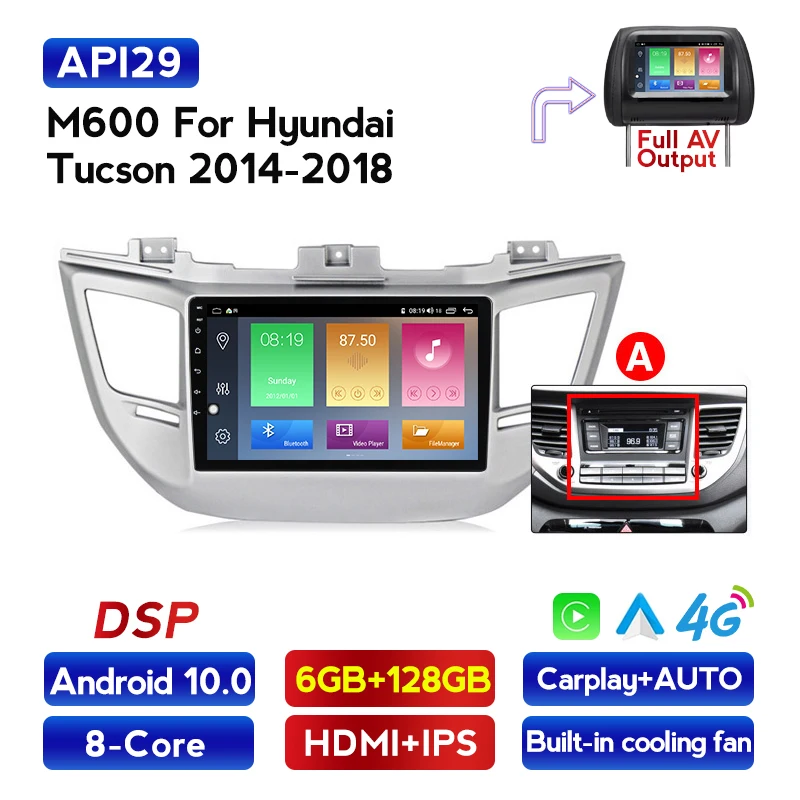 MEKEDE 9 дюймов Система Android 6G + 128G для Hyundai TUCSON 2014 2015 2016 2017 2018 автомобильный GPS плеер