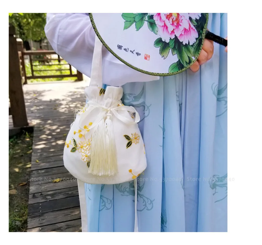 Китайский традиционный кошелек с вышивкой ручная сумка Hanfu женская сумка-тоут
