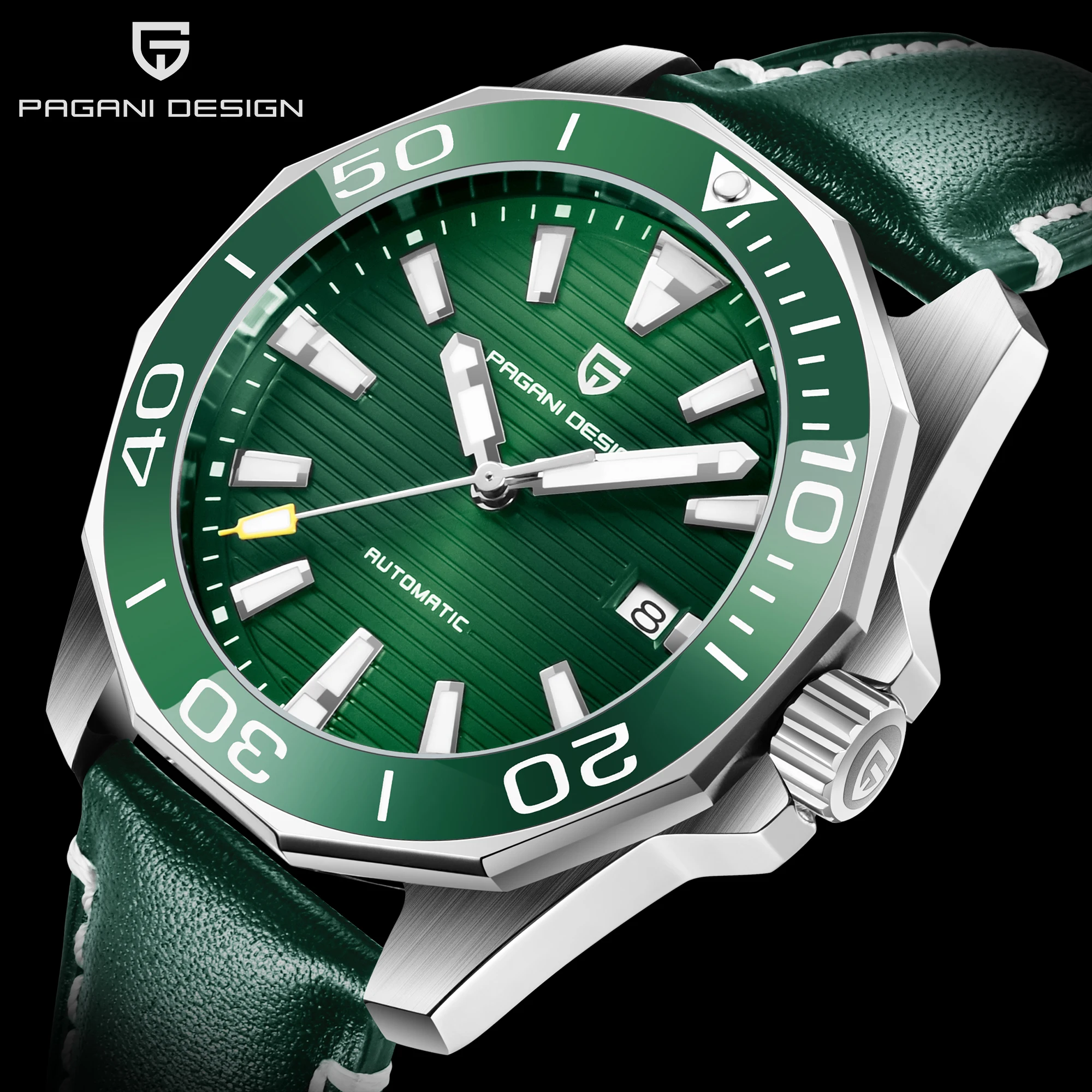 Часы pagani design Relogio masculinoautomatic светящиеся часы steeldive мужские 2020 luxurynh35 Бесплатная