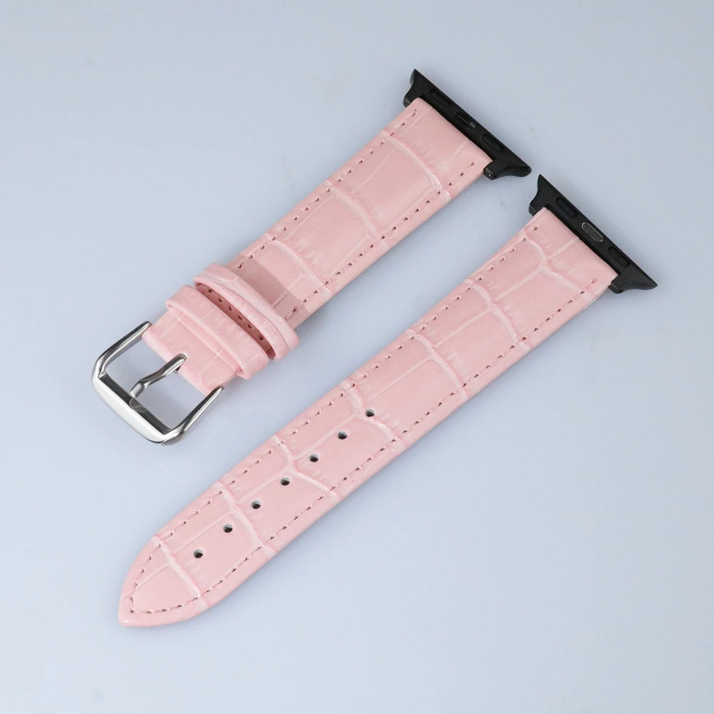 Ремешок из натуральной кожи животного 38 40 мм черный коричневый ремешок Apple Watch Series