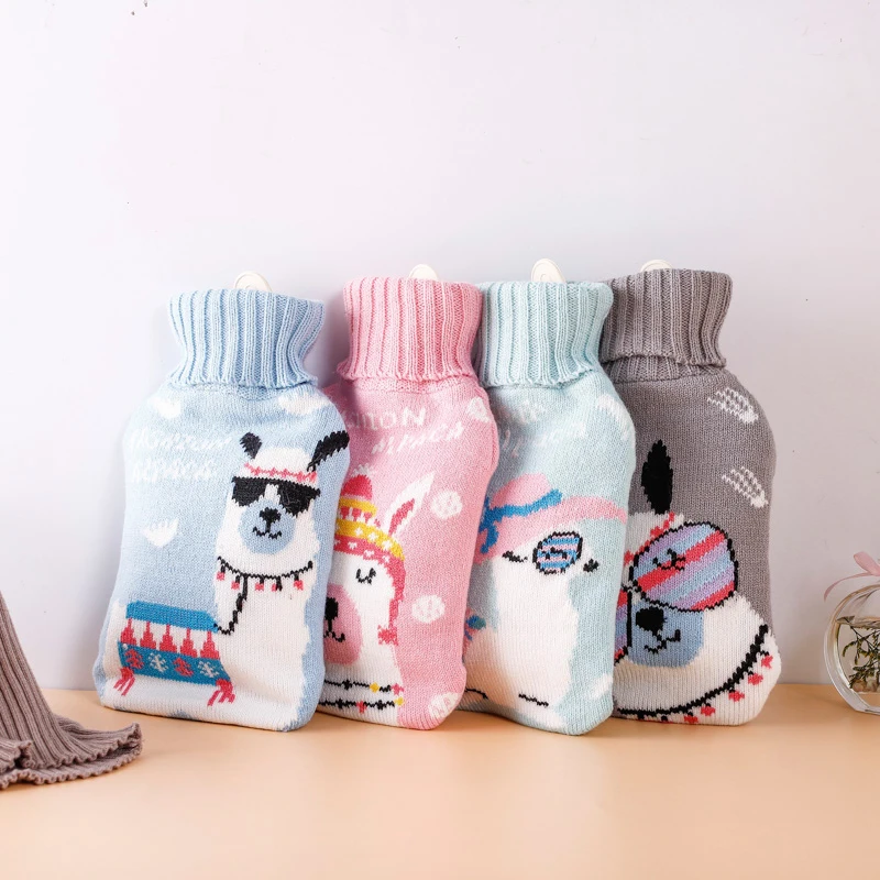 1000 мл корейский вязаный мультяшный стиль большая емкость грелка для рук сумка