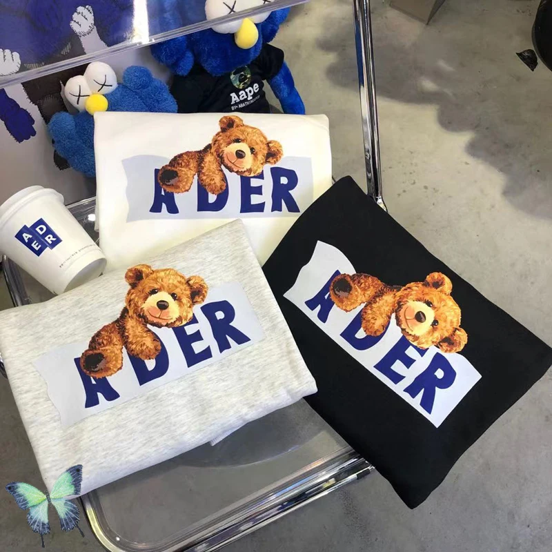 

ADER ERROR Cartoon Slipping Terry Bear Print Men Women Pullovers Ader Sweatshirts
