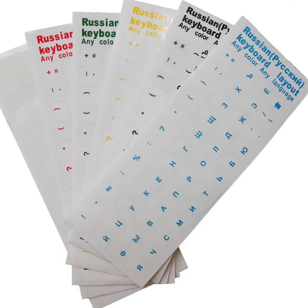 

Removable PC Desktop Office DIY Universal Easy Apply Waterproof Adhesive Home Plastic Keyboard Sticker