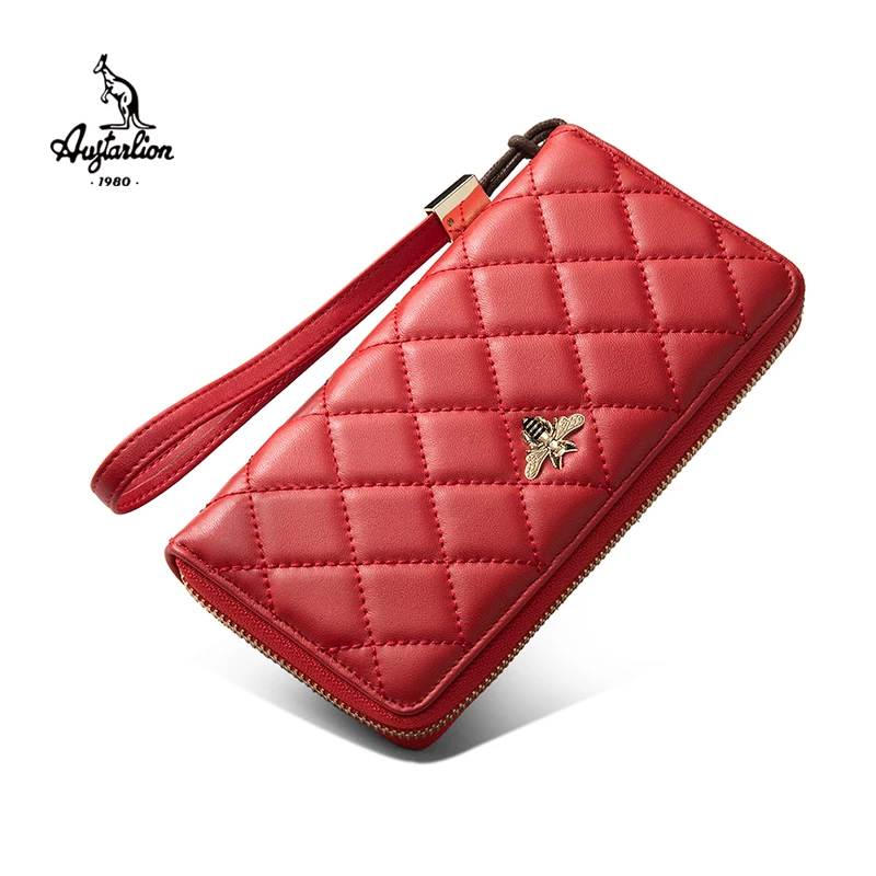 Многофункциональный Карманный Кошелек свежий овчины Женская сумочка клатч