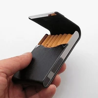 fashion cigarette box sleeve metal wrapper shell individual cigarette pack vertical section control for smoking 7pcs