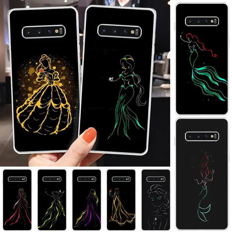 Новый чехол для телефона Jasmine Elsa Ariel Princess DIY Bling Samsung S6 S7 edge S8 Plus S9 S10 plus E(lite) |