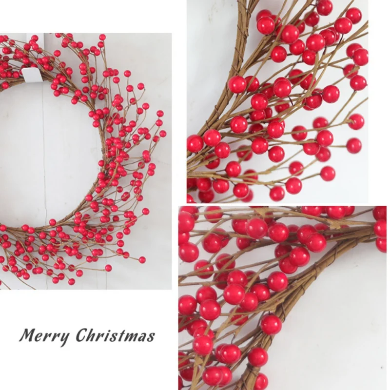 

Wedding Decoration Christmas Decor Wreath Christmas for Home Hanging Artificial Wreath Ornament Party Home
