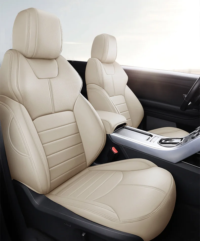 Изготовленный на заказ Чехол для автомобильного сиденья из воловьей кожи Авто Audi