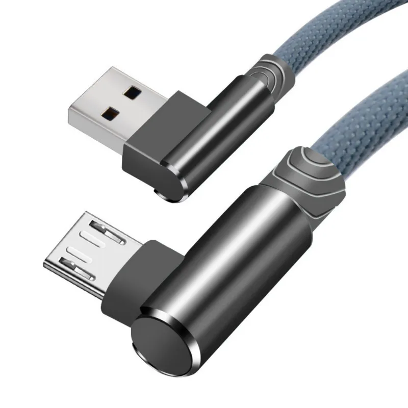 USB кабель 1 м, 2 м, 3 м, USB кабель для iPhone XS, 7, samsung, S9, Xiaomi, huawei, светодиодный, 90 градусов, быстрая зарядка, Microusb type-C, USB C кабели