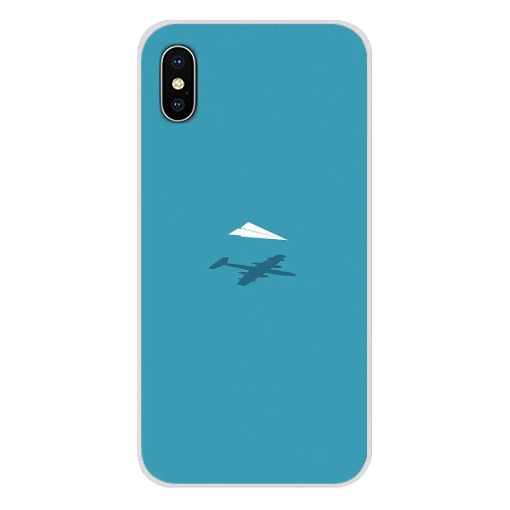Чехлы для Huawei G7 G8 P7 P8 P9 P10 P20 P30 Lite Mini Pro P Smart Plus 2017 2018 2019 Airplane fly travel cloud Plane | Мобильные