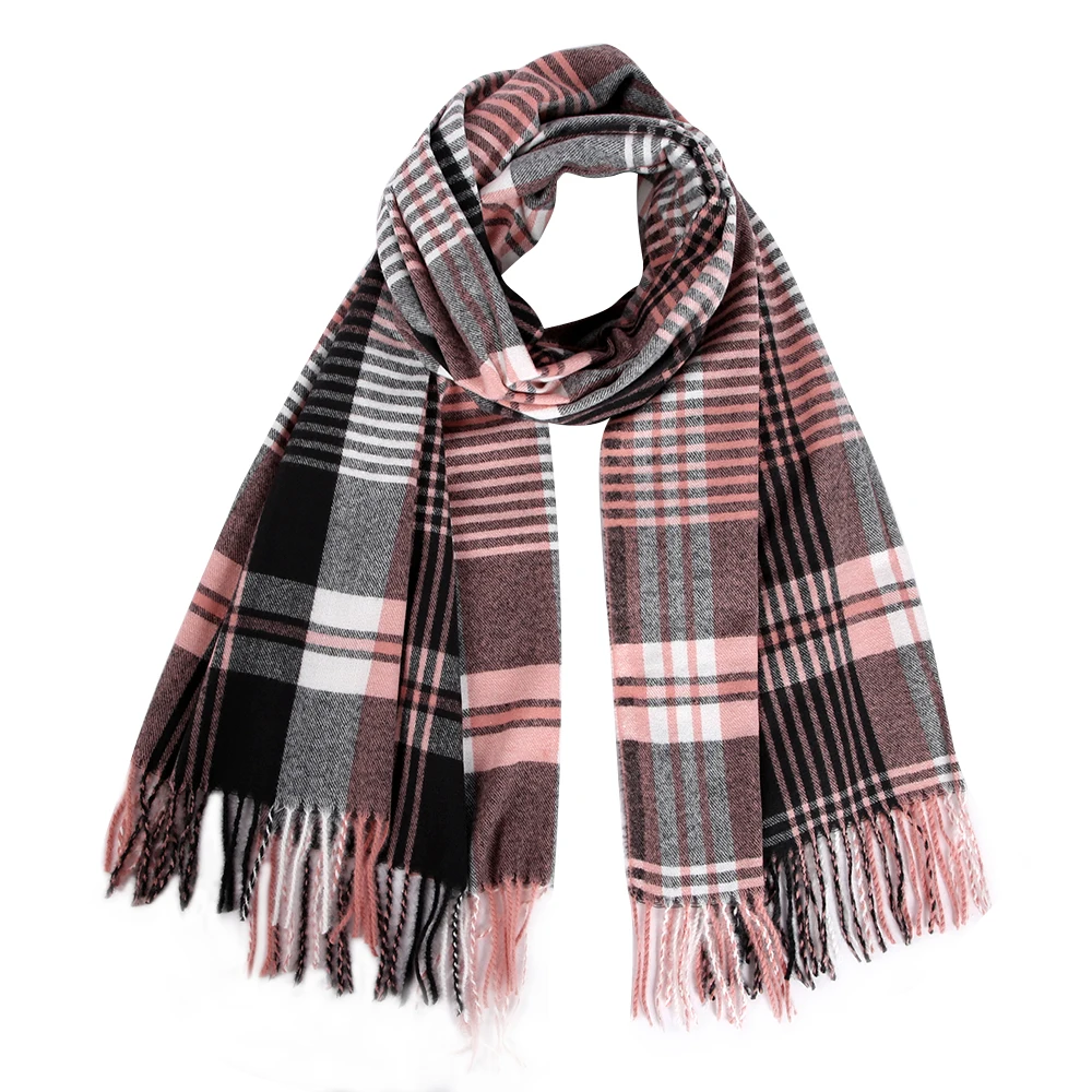 FOXMOTHER, новинка, Foulard Femme, кашемировые шарфы с кисточками, шотландская шаль, зимний шарф, Женский клетчатый шарф, Женский Мужской пашмины