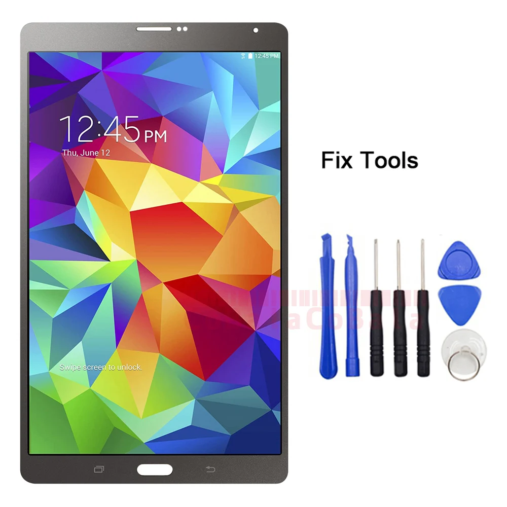 Сенсорный ЖК экран с цифровым преобразователем в сборе для Samsung Galaxy Tab S 8 4 T700 T705 T707