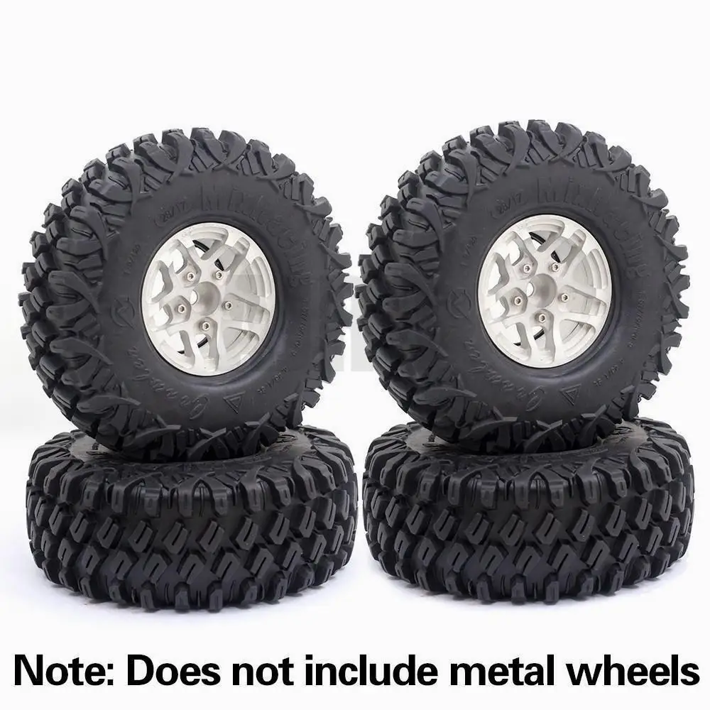 120MM 1.9inch Rubber Mud Grappler Tires for 1:10 RC Crawler Axial SCX10 G500 TRX6 G63 YIKONG 90046 90047 TRX4 Defender