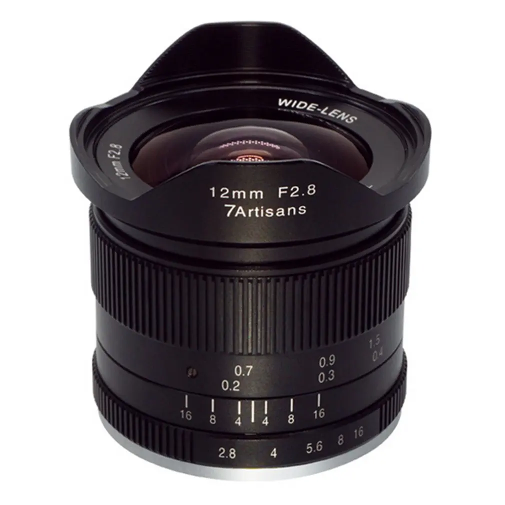 7 artisans 12 мм F2.8 Prime объектив для всех одиночных серий для SONY для Fuji для Canon для камер M43 аксессуары