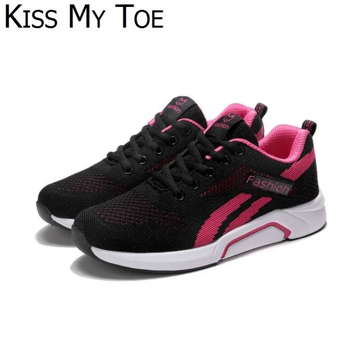 Мода 2019 года сезон весна повседневные кроссовки из дышащего сетчатого материала