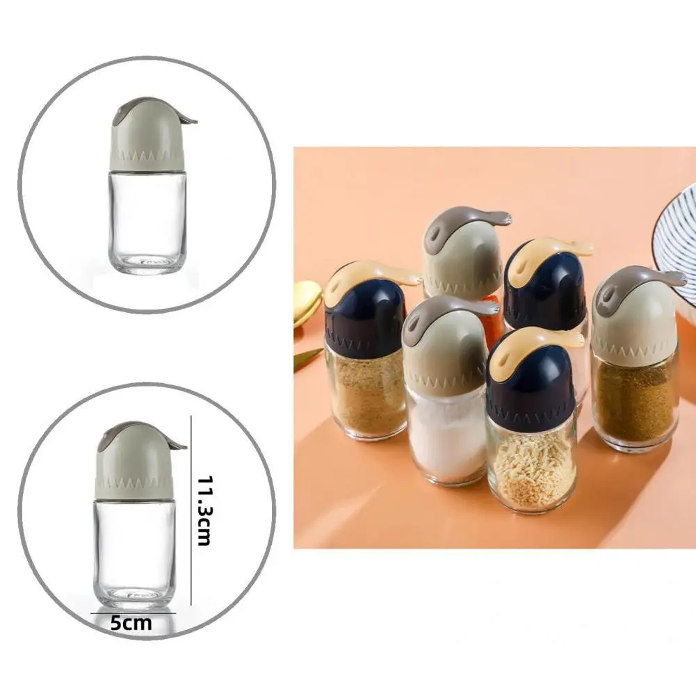 

Useful Seasoning Jar Moisture-proof Plastic Automatic Close Oil Pump Bottle Oil Dispenser Spice Rack