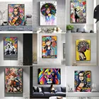 Картина на холсте современный граффити искусство Мона Лиза классическая картина маслом на холсте хороший подарок для друзей Гостиная Спальня Декор