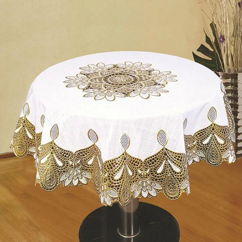 

New Round Tablecloth Table Cloth Round Table Cover For Event Wedding Party Tablecloth Rectangular Banquet Table Cover