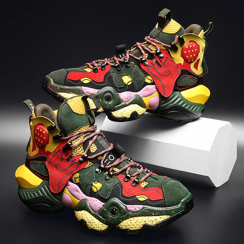 Разноцветная Мужская обувь ботильоны качественные кроссовки повседневная с