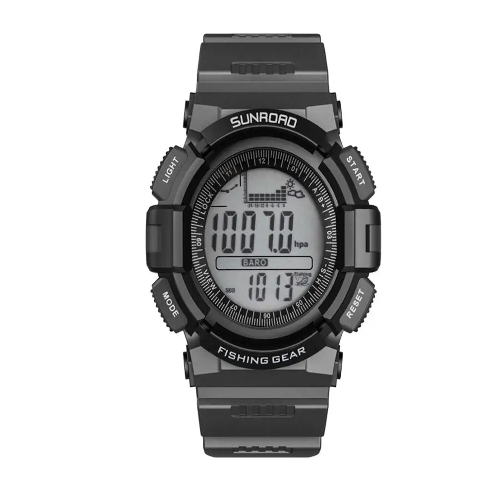 Часы наручные SUNROAD мужские с барометром цифровые водонепроницаемые высотомером