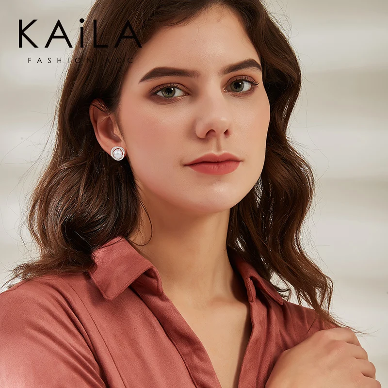 

Freshwater Pearl Flower Earrings Female Silver Needle Earrings 2021 New Tide Temperament High Sense Atmosphere Luxury online cel